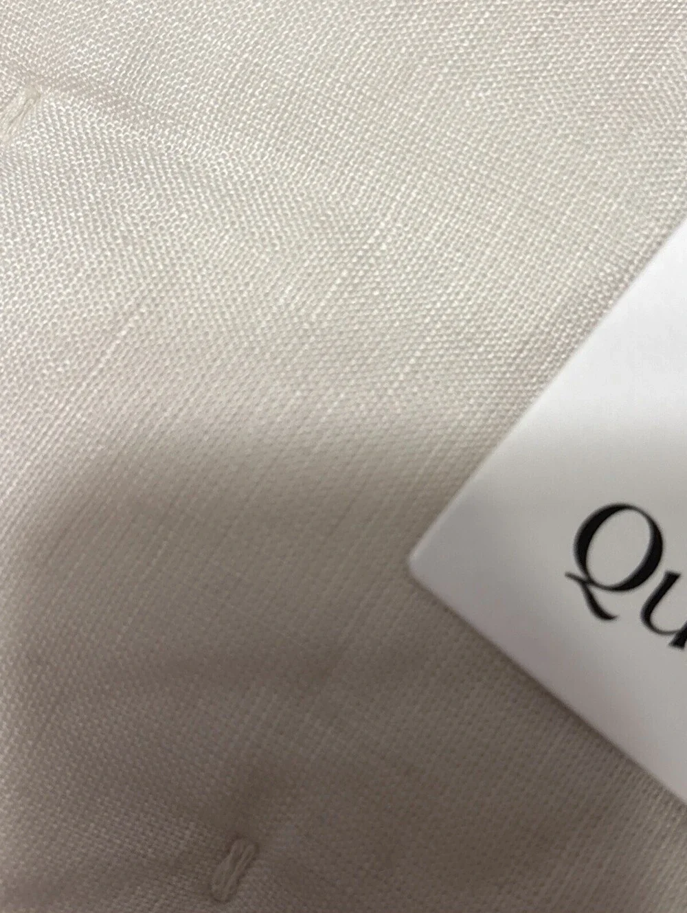 Quince European Linen Dream Quilt Full Queen Sand 88x92 NWT Linen New with Tags